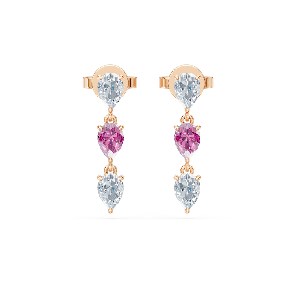 Lou Pear Trio Earrings