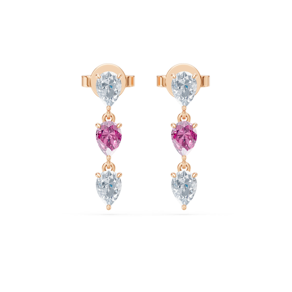 Lou Pear Trio Earrings