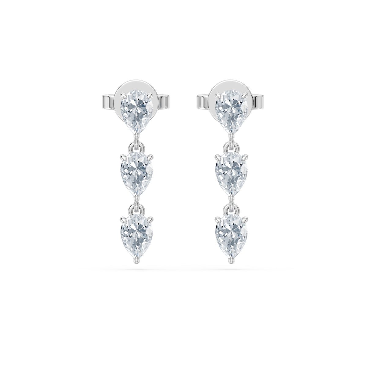 Lou Pear Trio Earrings