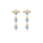 Lou Pear Trio Earrings