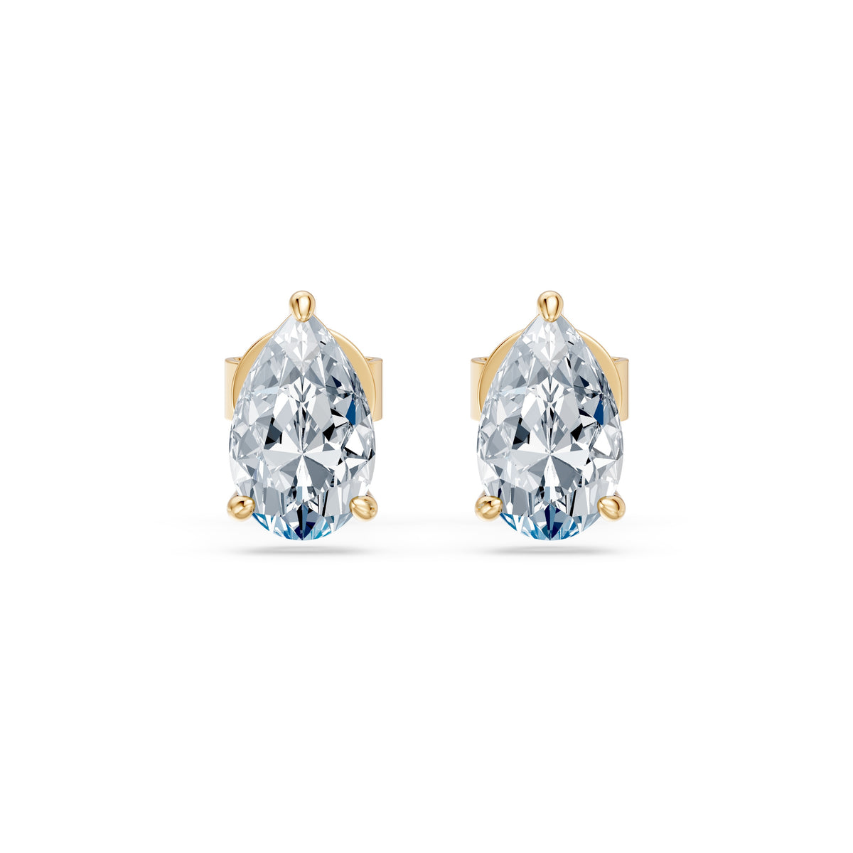Pear Stud Earrings